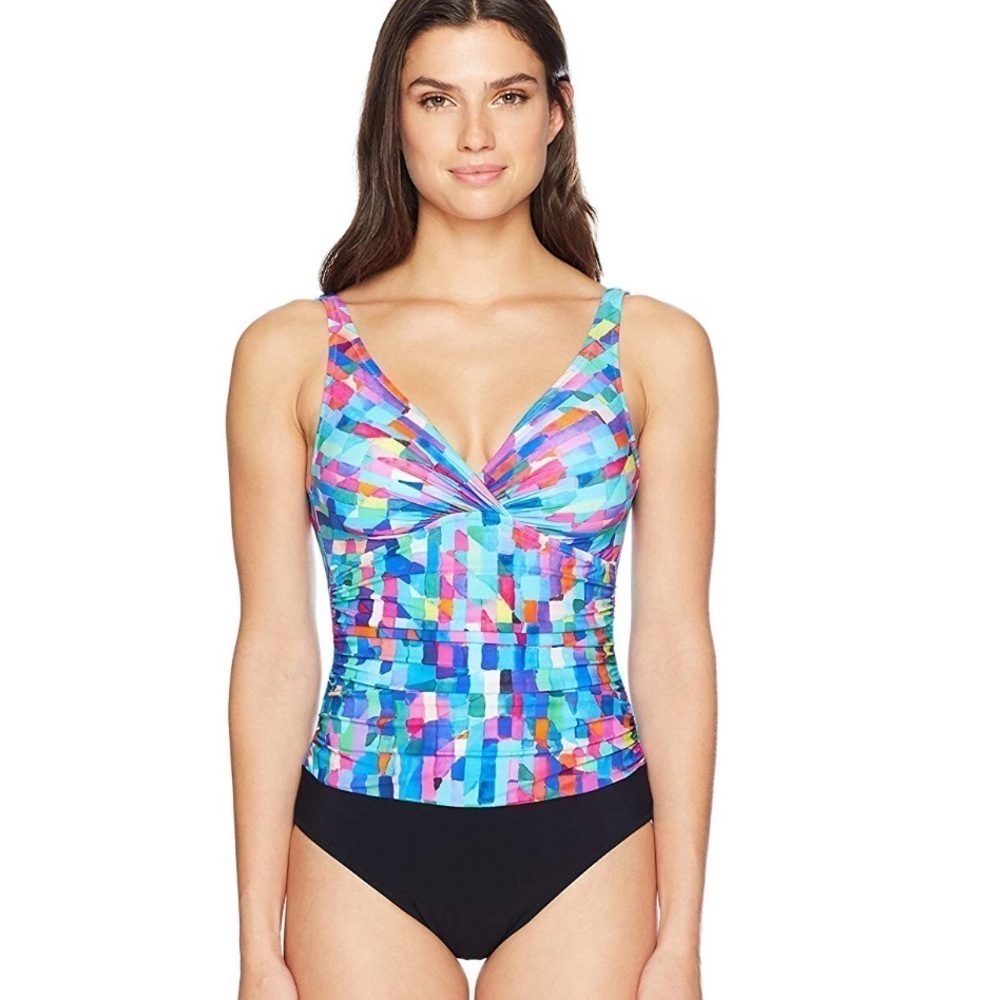 PROFILE By Gottex Twist Front One Piece Swimsuit